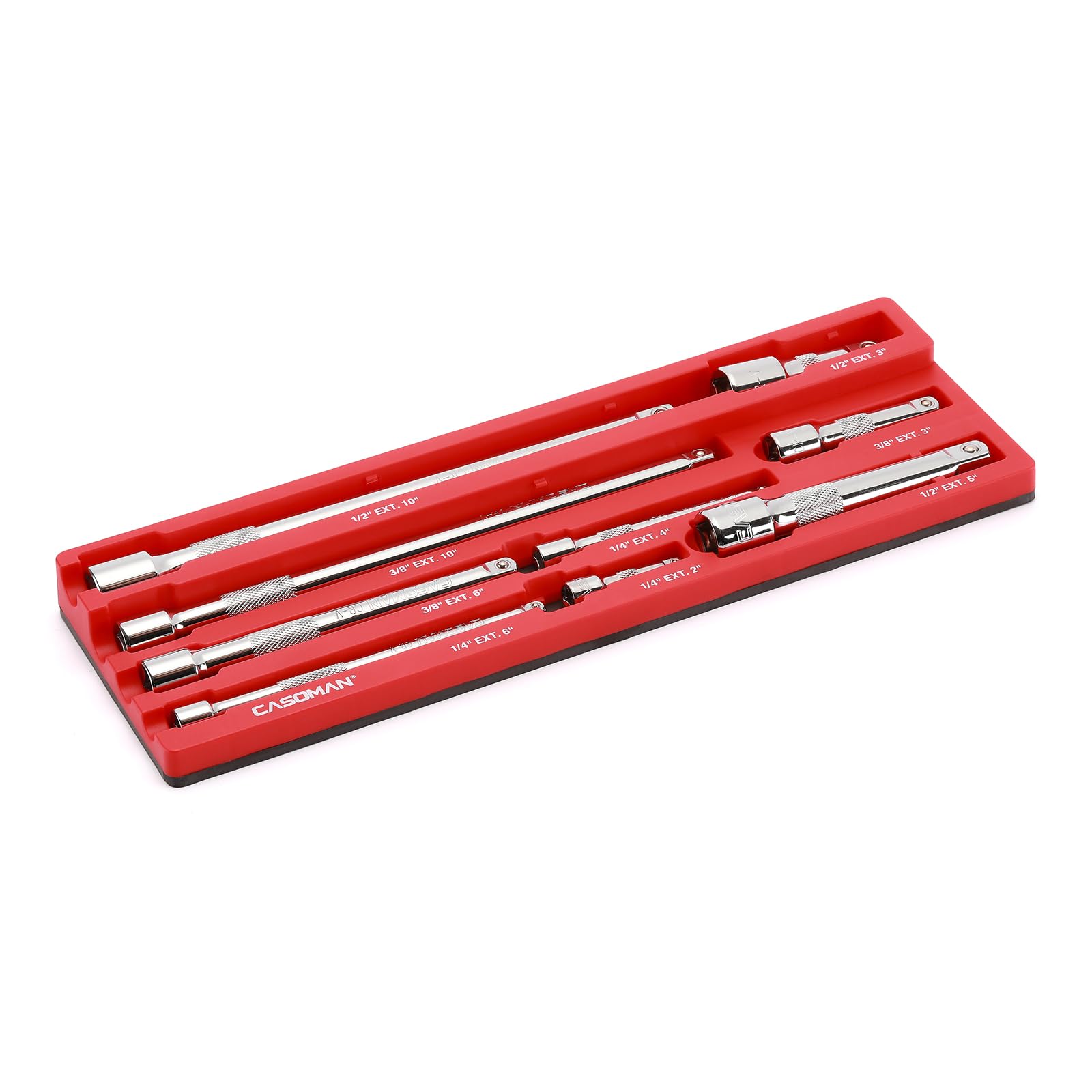 CASOMAN 9Piece Magnetic Extension Bar Holder, Durable ABS & Powerful Magnets Desgin, Hold Up to 9 Extension Bars