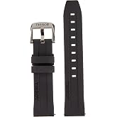 Tissot Watch Strap T852047455, Stainless Steel, Black