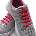 LattoGe No Tie Silicone Shoelaces Lace Lock Bands for Kids, Adults Athletic Running Shoe Laces,Sneakers (1 Pair Kids Size Pink)