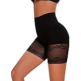 ciksob Tummy Control Butt Lifter High Waisted Under Shorts Seamless Bodyshorts Shapewear Lace Slip Shorts for Under Dresses