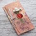 Tree Wax Seal Stamp with 2 Sealing Wax, Golden and Wine Red Wax