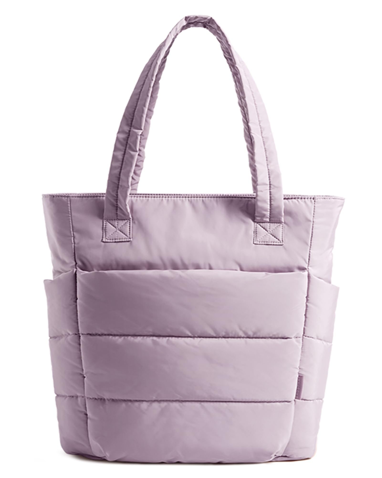 Photo 1 of BAGSMART Tote Bag for Women, Lightweight Puffy Tote Bag with Compartments Quilted Shoulder Bag Handbag for Travel, Work, Gym