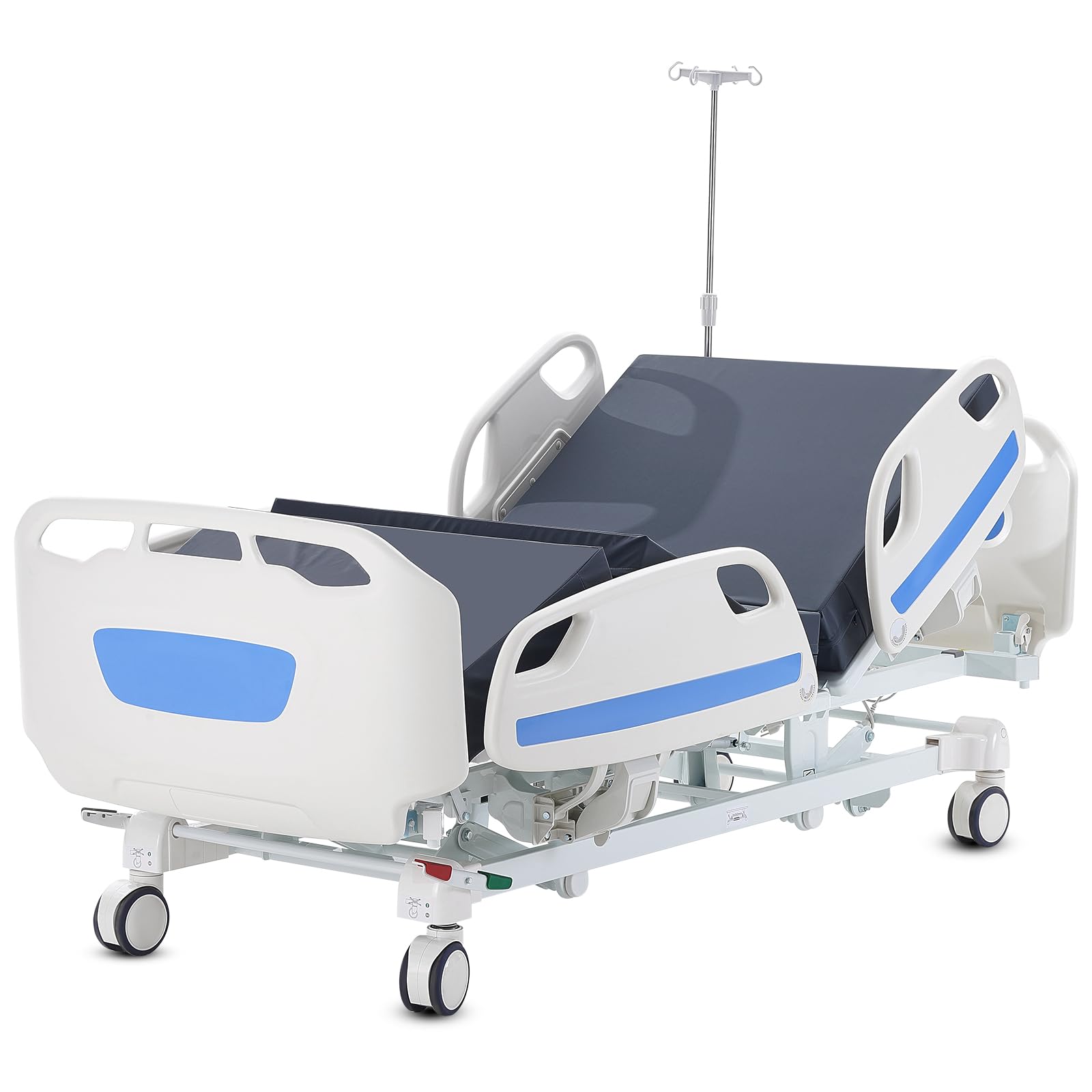 Photo 1 of ****SIMILAR IEM ,MISSING PATS*****VEVOR Premium 5 Function Full Electric Hospital Bed, ICU Electric Medical Bed with Trendelenburg & Reverse Trendelenburg, 5-Inch Locking Casters, IV Pole for Home Hospital Use, 550LBS Loading