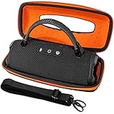 JBL Charge 6 Case,Hard Travel Storage Cover for Charge6 Portable Bluetooth Speaker - Features Innovative Handle Cutout Design with Shoulder Strap(Case Only)
