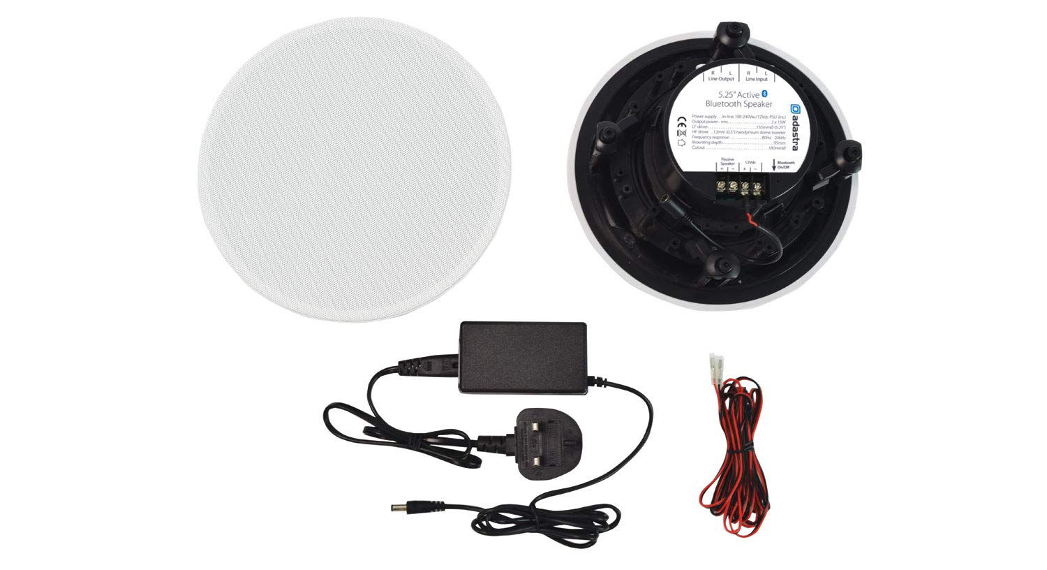 Adastra | Bluetooth Active Ceiling Speaker Kit | 5.25" 40W