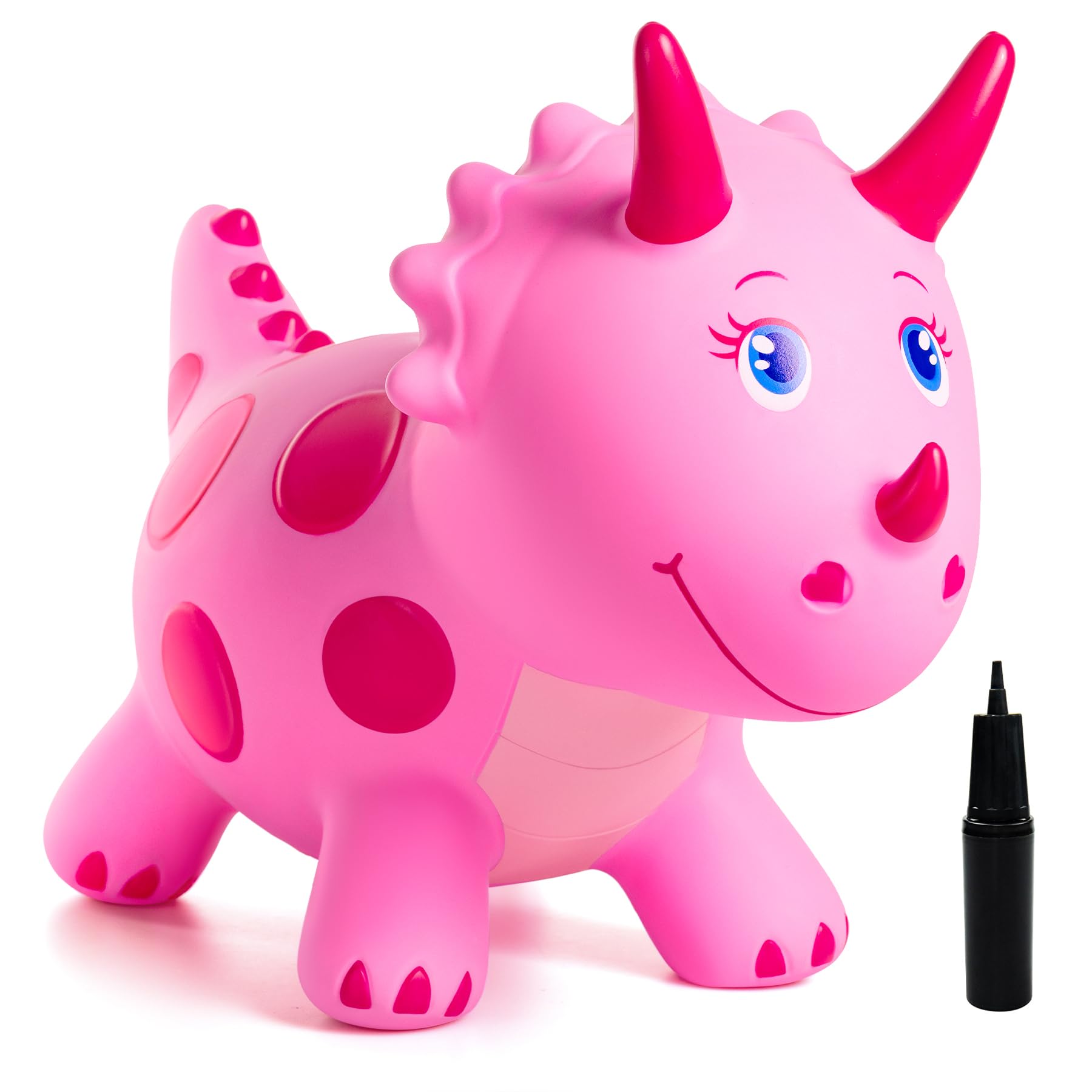 INPODAK Animal Hopper,Dinosaur Horse Hopper,Bouncing Horse Hoppers,Animal Space Hoppers For Kids,Hop along Dinosaur,Toddler Indoor Outdoor Ride On Toys,Christmas Birthday Gift