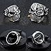 HanTian Anti-allergic domineering diamond-studded stainless steel ring Rock-loving punk-man's ring