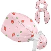 IROLSKDNFH Working Caps with Button Long Hair Cute Cartoon Bear Flying in Rocket Ponytail Holder Tie Back Hat for Women