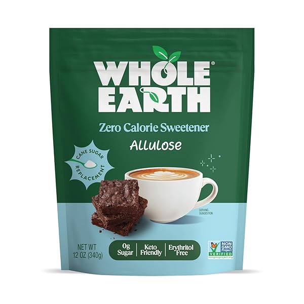 WHOLE EARTH ZERO CALORIE ALLULOSE SWEETENER, ZERO CALORIE...