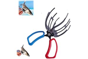 ProCover Fish Gripper,3 Claw Fish Gripper, Fishing Pliers Gripper Metal Fish Control Clamp Claw Tong Grip Tackle Tool Control Forceps, Fish Hand Claw, Fish Claw Grabber