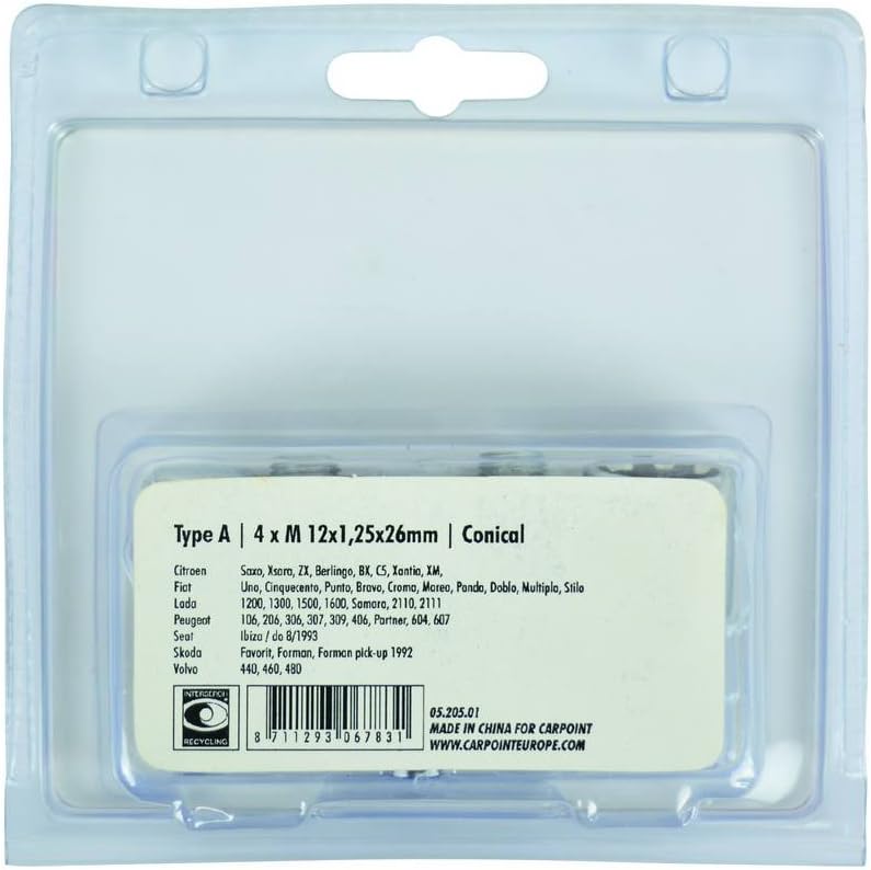Carpoint 0520501 Anti-Theft Locking Devices for Rims with 1 Type-A, Silver - Image 4