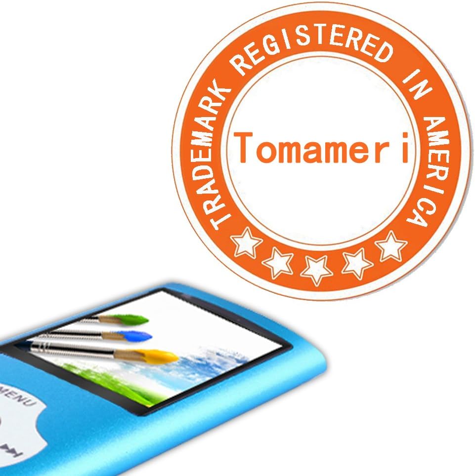 Tomameri - Portable MP3 / MP4 Player with Rhombic Button, Including a 16 GB Micro SD Card and Support Up to 64GB, Compact Music, Video Player, Photo Viewer Supported - White+Blue: Home Audio & Theater