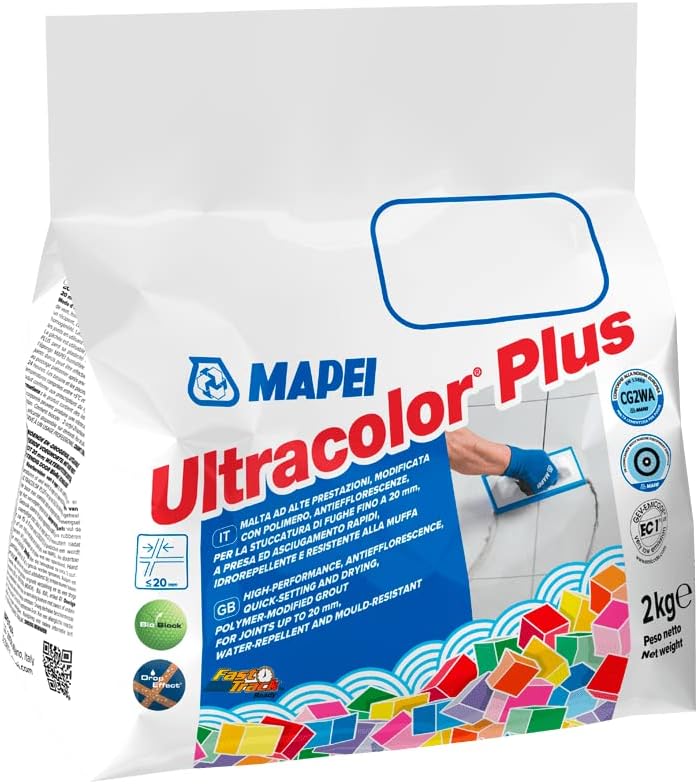 Mapei 114 UltraColor Plus Anthracite Grout 2kg Fast Setting