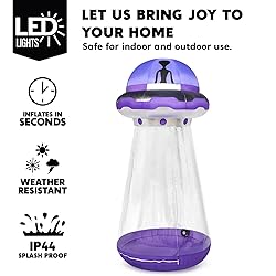 Joiedomi Halloween Inflatable UFO Decoration, 9 FT