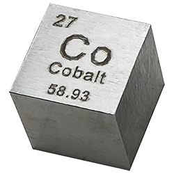 Cobalt Cube - 10mm Pure Metal Element Cubes - Laser
