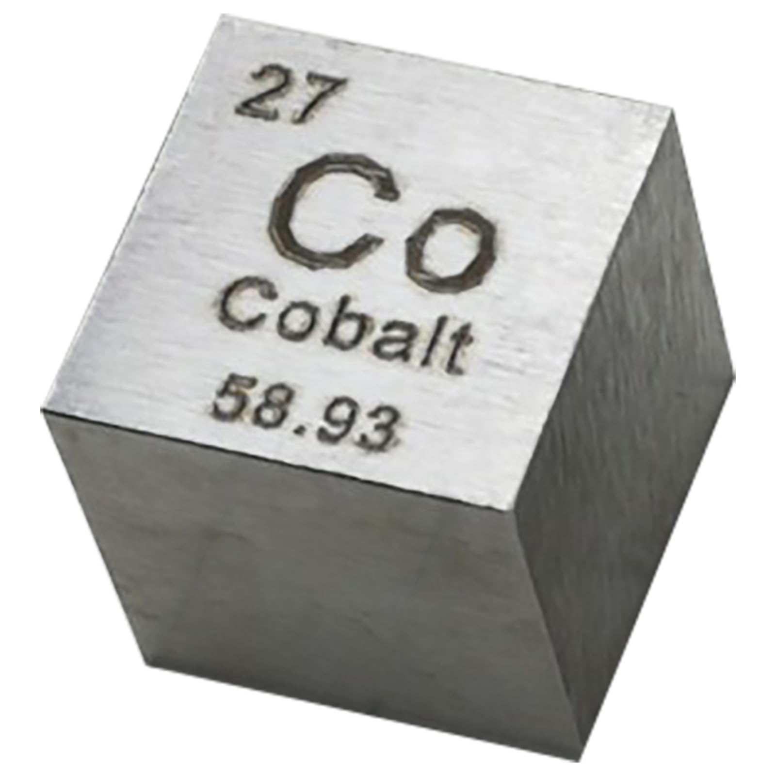 Cobalt Cube - 10mm Pure Metal Element Cubes - Laser