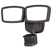 VAXCEL Integrated LED 2200LM Dual-Head Motion Sensor Outdoor Security Flood Light with 4 Modes, Motion-Activated, Dusk to Daw