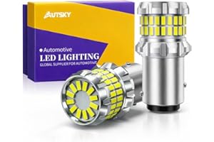 AUTSKY 1157 LED Bulb White for Reverse Backup light, Tail Light, Brake Signal Light, DRL, 1157 2057 2357 7528 BAY15D P21/5W L