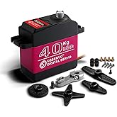 ZOSKAY Servo Motor 40Kg High Speed servo Metal Gear Digital Servo RC Baja Servo for 1/8 1/10 Scale RC Cars (180 Degree)