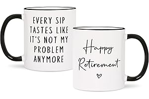 GoMelley Retirement Gifts for Women Men, Funny Retirement Mug Gift Ideas for Women Friend, Mum, Dad, Colleagues, Boss, Teache