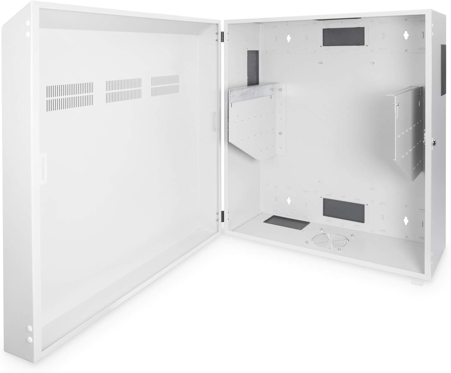 DIGITUS Netzwerk-Schrank 19 zoll 6 HE - Horizontale Aufputz-Wandmontage