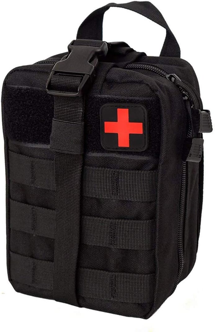 FOOKU Tactical MOLLE EMT Pouch Rip-Away IFAK Medical First Aid kit Compact Utility Pouch Outdoor Survival