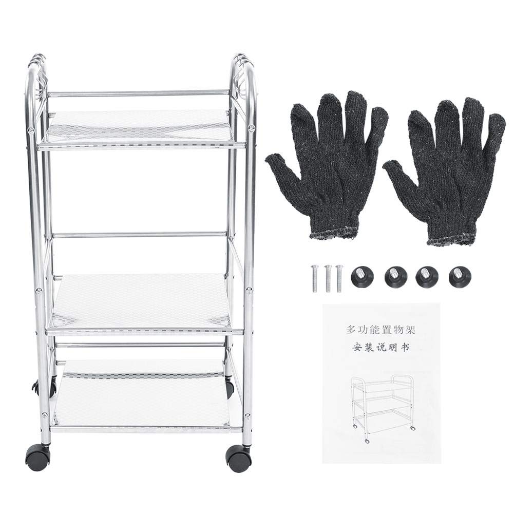 3 niveles Acero inoxidable Servir para servir Rack de almacenamiento