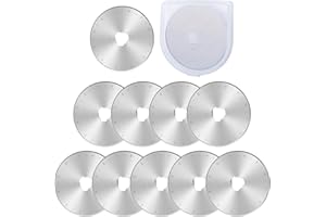 10Pack 45MM Rotary Cutter Blades Sharp Replacement Rotary Blades Fabric Wheel Fabric Wheel Cutter