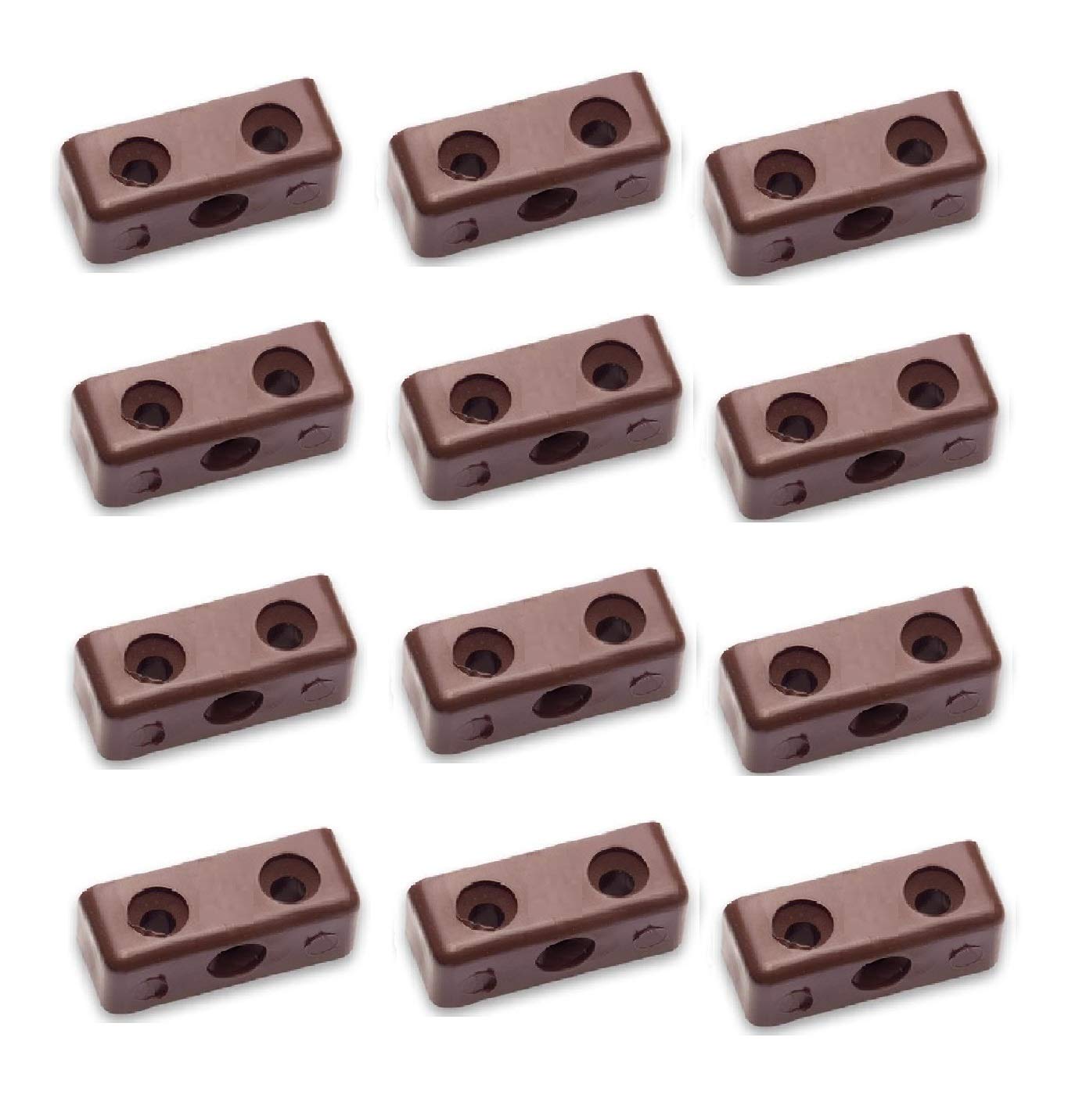 TERF® 50 Pcs Heavy Duty Modesty Block Wood & Furniture Jointing Connector - Brown — image 1