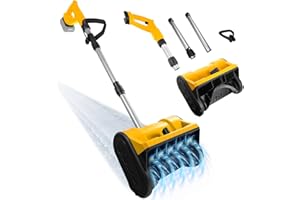 RexLeLXB 500W Cordless Snow Blower Compatible with Dewalt 20V Max Battery, Electric Snow Shovel with Brushless Motor, 20ft Th
