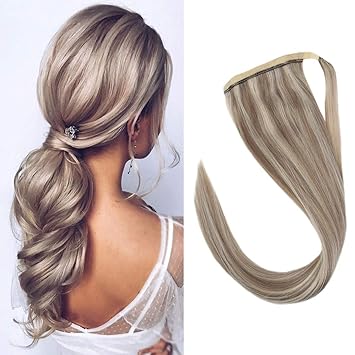 Sunny 14 One Piece Ponytail Hair Extensions Color 20 Dirty