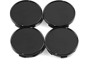 RTRHINOTUNING 54mm Wheel Center Caps for Maxima Quest Sentra G35 M35 Q45 Sentra Altima 350Z Rim 40342-AU511 4 Pack Black, OD-