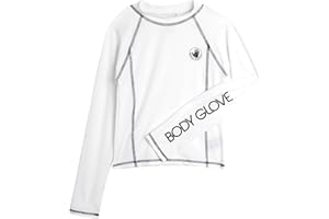 Body Glove Boys Swim Shirt - UPF 50+ Sun Protection Quicky Dry Long Sleeve Rash Guard for Boys Youth Kids Swimwear (5-14)