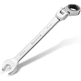 DURATECH 17mm Flex-Head Ratcheting Combination Wrench, Metric | 72-Tooth, CR-V Steel