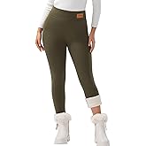 JK SUE JONES Women Winter Warm Thick Leggings Fleece Lined Stretchy Soft Thermal Sherpa Pants High Waist Tights