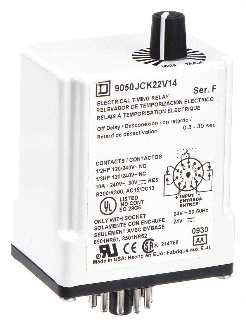 24Vac Timer Relay Nhp Timer On Delay Relay Din Rail Mount 24vdc 24vac