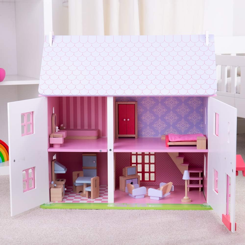 rose cottage wooden dolls house