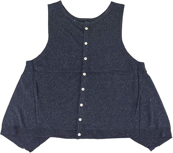 Amazon ヘブンリー Heavenly ニット ベスト レディース 2way コットン りネン ゆったり H F フリーサイズ F フリーサイズ Navy ベスト 通販