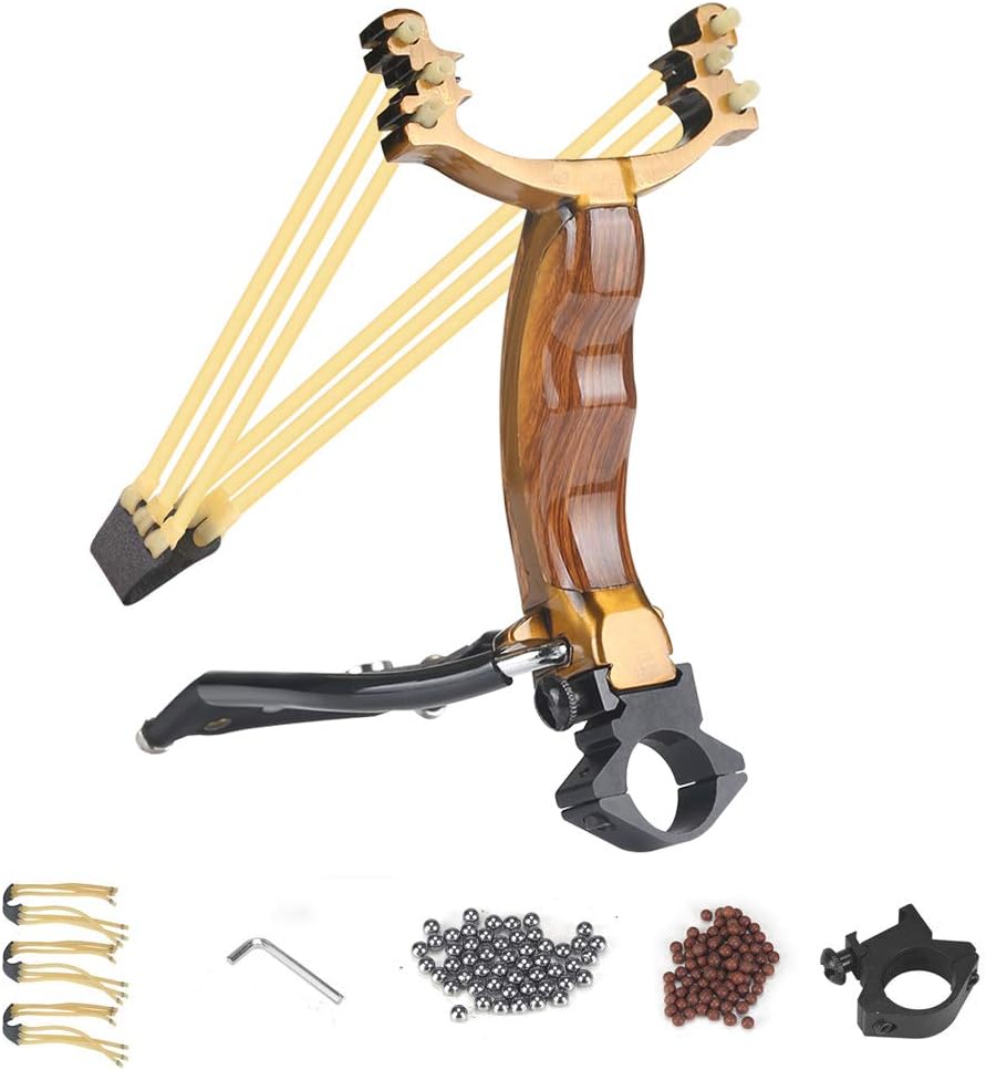 Easimgo Professional Slingshot Set, Y Shot Hunting Slingshot for Adults