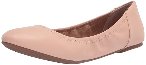 Amazon Essentials Women's Belice Slip On Ballet Flat, Blush, 7