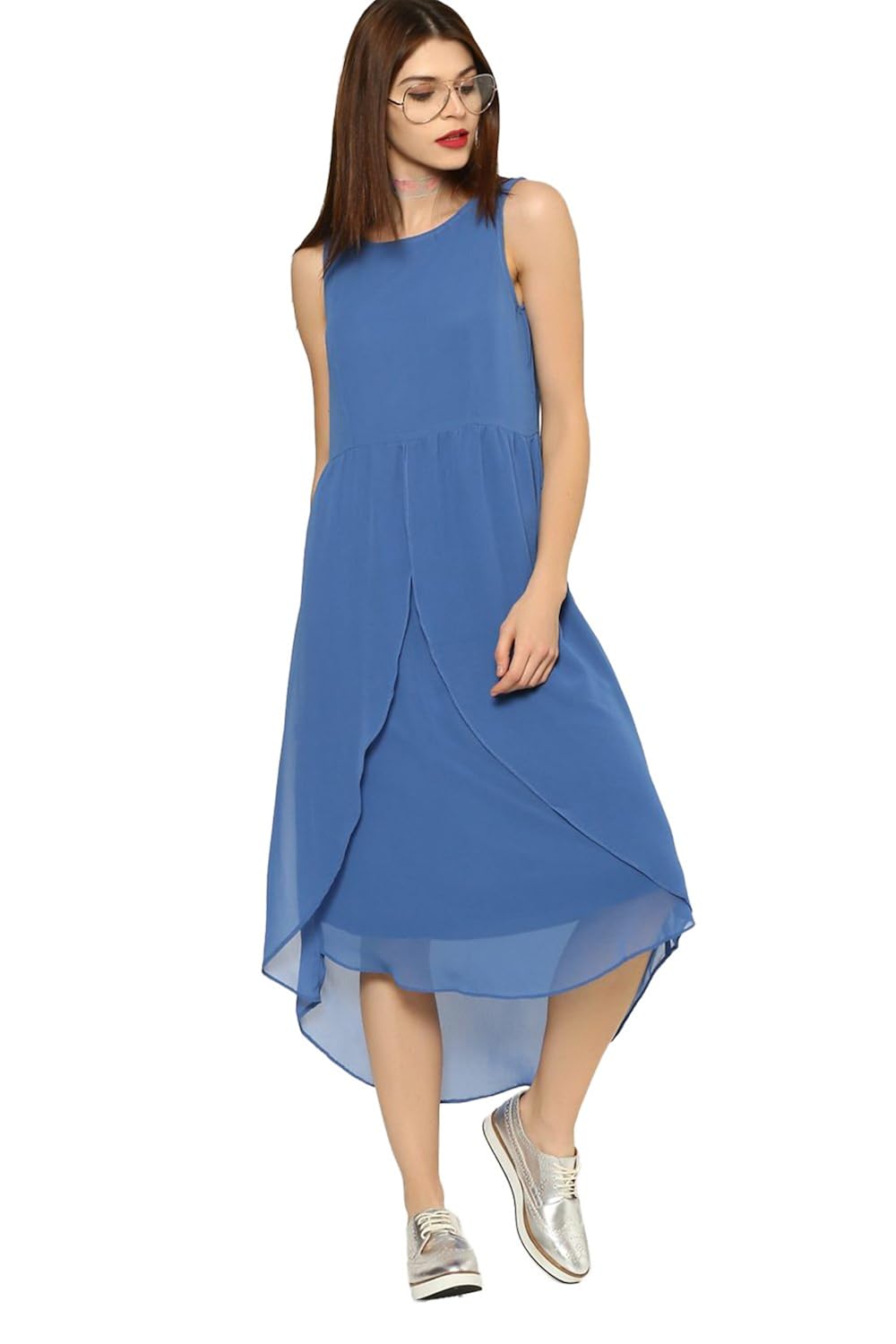 abof women's wrap midi dress