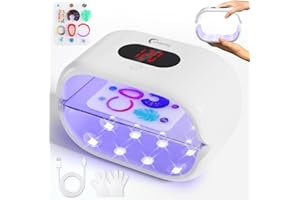 OSBANG Upgraded UV Light for Resin, Double-Sided Fast Curing UV Resin Lamp with USB Line & Large Digital Display Timer, Longer Time Setting UV Light with Silicone Mold for Craft, Jewelry Making