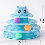 Suhaco 21 Pack Cat Toys Indoor Interactive Kitten Track Ball Toy Set Blue view 6
