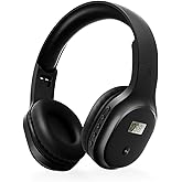 YUFFUN Rechargeable and Portable Personal FM Radio Headphones with Best Reception, Wireless Headset Radio Ear Muffs for Jogging, Mowing, Cycling, Meeting FM Receiver