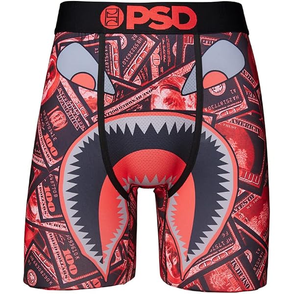 PSD Men's 100 Roses Boxer Briefs - Moisture Wicking Multi Print, XX-Large