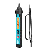 ALLOSUN Mini 3 1/2-Digit True RMS Digital Multimeter with Data Hold, Backlight, Auto Power Off &amp; Non-Contact AC Voltage Detection EM3218A