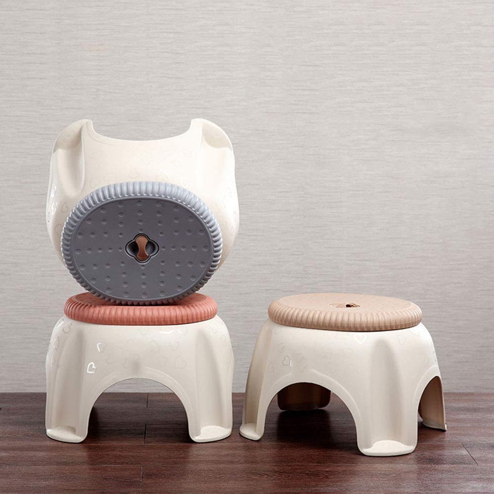 MAMMOTH Plastic Bathroom Stool Printed Round Big Patla, Bathroom Stool