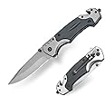 ZPFOE Folding Pocket Knife for Men, Switch Blade with Push Button, 3-in-1 Multitool Folding Knife,Pocket Clip Tactical Knife, EDC Pocket Knives for Self Defense, Camping, Hunting, Outdoor