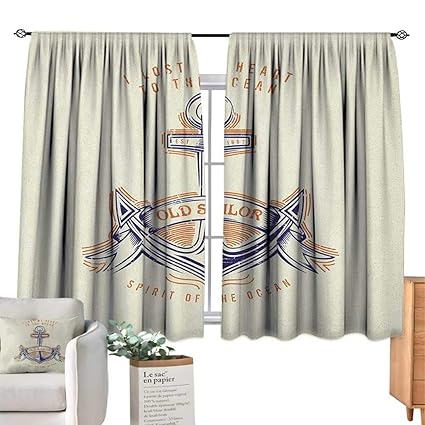 Amazon Com Paradisedecor Anchor Decor Curtains Old Sailor Spirit