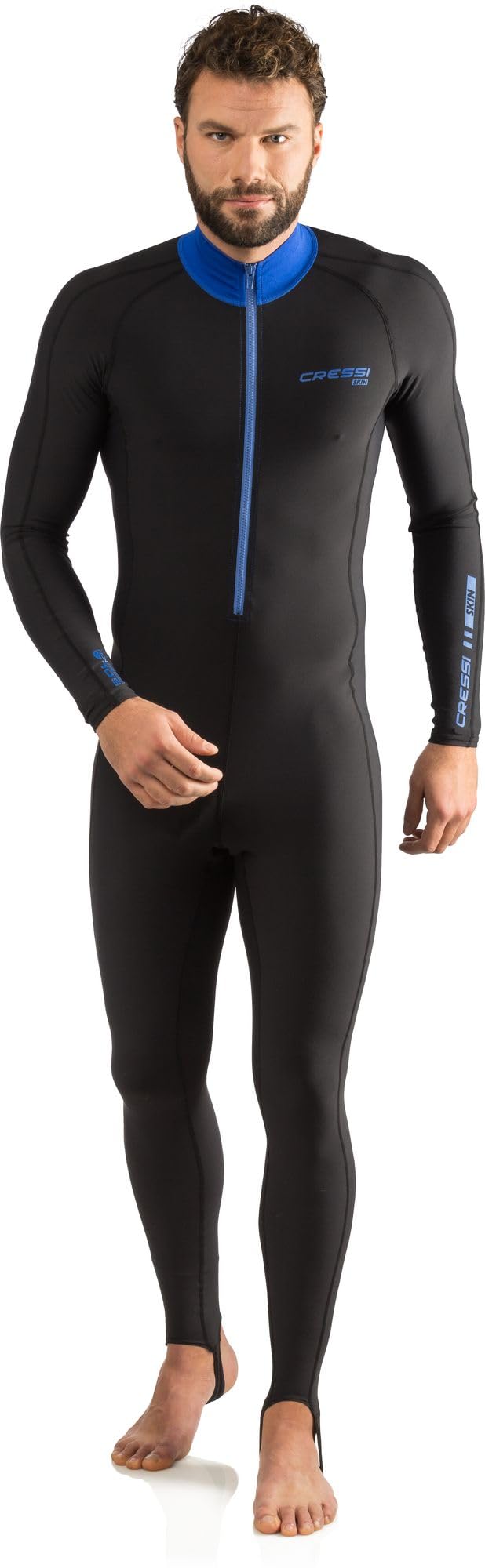 Cressi Skin 1mm Fullsuit - Rashguard Skin One-piece Suit for Swimming and Snorkelling